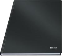 Leitz Solid Notebook, A4, 80 Sheets, Ruled, Hard Cover, 1 per Pack, Black
