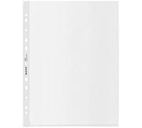 Leitz A4 Maxi Pockets, Pack of 25, Holds 80 Sheets, Punched Plastic Sleeves, 100 Micron Thick, 100% Recyclable, Eco Friendly, Recycle Range, 40210003, Clear