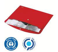 Leitz Recycle Document Wallet Plastic A4 Red (Pack of 10) 46780025