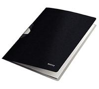 Leitz A4 Professional ColorClip File, 40 Sheet Capacity, Flexible Plastic, Satin Black, Style Range, 41650094