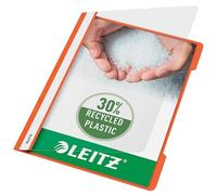 Leitz A4 Standard Plastic File, Pack of 25, 250 Sheet Capacity, Orange, 41910045