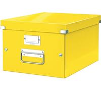 Leitz A4 Storage Box, Click and Store Range 60440016 - Medium, Yellow Yellow Med