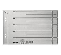 Leitz A5 Landscape Slanted Card Dividers Grey Pack of 100