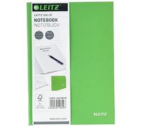 Leitz A5 Lined Notebook, 160 Pages, 80 Sheets of FSC Certified 80 g/m² Paper, Sturdy, Scratch-Resistant Hardcover, For Office, School or as a Diary, Solid Series, Light Green, 46670050