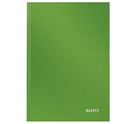 Leitz A5 Squared Notebook, 160 Pages, 80 Sheets of FSC Certified 80 g/m² Paper, Sturdy, Scratch-Resistant Hardcover, For Office, School or as a Diary, Solid Series, Light Green, 46660050