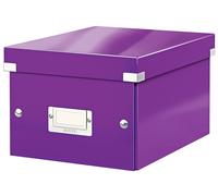 Leitz A5 Storage Box, Click and Store Range 60430062 - Small, Purple Purple Smal