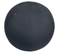 Leitz Ergo Active Sitting Ball with Stopper Function, Ergonomically Designed Desk Chair Alternative, 65cm Diameter, Includes Fabric Ball Cover, Hand Air Pump & 2 x Plugs, Velvet Grey, 65420089