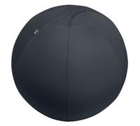 Leitz Ergo Active Sitting Ball with Stopper Function, Ergonomically Designed Desk Chair Alternative, 75cm Diameter, Includes Fabric Ball Cover, Hand Air Pump & 2 x Plugs, Velvet Grey, 65430089