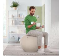 Leitz Active Sitting Ball Anti Roll Chair Light Grey 55Cm