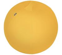 Leitz Active Sitting Ball, Ergonomically Designed Desk Chair Alternative, 65cm Diameter, Includes 100% Fabric Ball Cover, Inner Ball, Hand Air Pump & 2 x Plugs, Ergo Cosy Range, Warm Yellow, 52790019