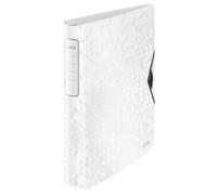 Leitz 4 Ring Binder, Holds up to 190 Sheets, Wow Range, 30 mm Spine, 42400001 - A4, White