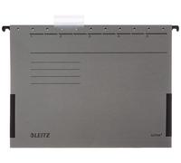 Leitz Alpha 19863085 Suspension Files Coloured Chipboard Side Hooks Grey Pack of