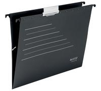 Leitz Alpha Card Suspension File, A4, 100% Recyclable, Eco Friendly, Premium Quality, Recycle Range, 19210095, Black/Grey, 0.1 x 34.8 x 0.1 cm