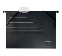 Leitz Alpha Card Suspension File, A4, 100% Recyclable, Eco Friendly, Premium Quality, Recycle Range, 19210095, Black/Grey, 0.1 x 34.8 x 0.1 cm