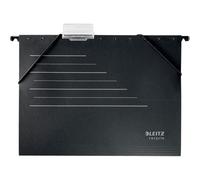 Leitz Alpha Card Suspension File, A4, 100% Recyclable, Eco Friendly, Premium Quality, Recycle Range, 19210095, Black/Grey, 0.1 x 34.8 x 0.1 cm