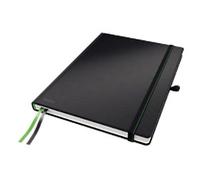 LEITZ Casebound Notebook A4 Ruled Paper Black Not perforated 80 Pages Pack of 6