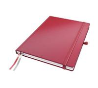 LEITZ Casebound Notebook A4 Ruled Paper Red Not perforated 80 Pages Pack of 6