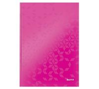 Leitz Casebound Notebook A4 Ruled Sewn Pink 80 Pages Pack of 6