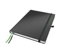 LEITZ Casebound Notebook A4 Squared Paper Black 80 Pages Pack of 6
