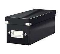 Leitz CD Disc Storage Box Click & Store WOW Cardboard Office Organisation Black
