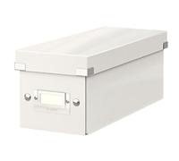 Leitz CD Disc Storage Box Click & Store WOW Cardboard Office Organisation White