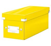 Leitz CD Storage Box – WOW Click & Store – Label Holder – Yellow