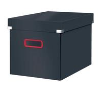 Leitz Click & Store Velvet Grey Cosy Cube Large Storage Box