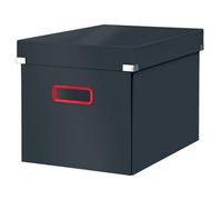 Leitz Click & Store Velvet Grey Cosy Cube Large Storage Box