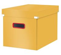 Leitz Click & Store Cube, Foldable Large Storage Box with Lid, Premium Strong Ca