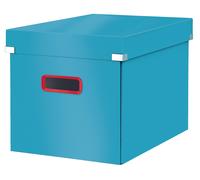 Leitz Click & Store Cube, Foldable Large Storage Box with Lid, Premium Strong Ca