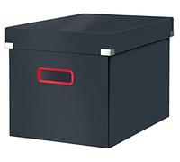 Leitz Click & Store Velvet Grey Cosy Cube Large Storage Box