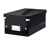 DVD CD Storage Box Unit for 20 standard Cases or 40 Slim Black Durable Organizer