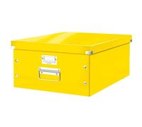Leitz WOW Click & Store Large Storage Box with Metal Handles Yellow
