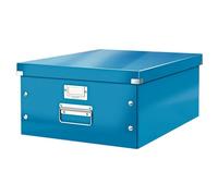 Leitz Wow Click & Store Blue Storage Box With Metal Handles Large