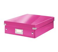 Leitz Organiser Box, Click and Store Range 60580023 - Medium, Pink