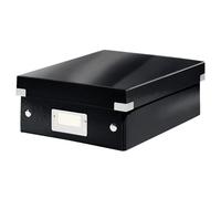Leitz Click & Store WOW Small Organiser Box Laminated Cardboard Black 220 x 282 x 100 mm