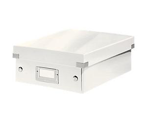 Leitz Click & Store WOW Small Organiser Box Laminated Cardboard White 220 x 282 x 1000 mm