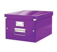 Leitz Collapsible Medium Storage Box Click Store A4 Document Toys Shoes Purple
