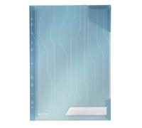 Leitz Combifile Folder A4, Clear Blue Matt Finish, Top Left Open, 200 Micron Pol