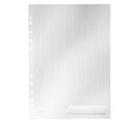 Leitz Combifile Folder A4, Clear White Matt Finish, Top Left Open, 200 Micron Polypropylene, Pack of 5, 47260003