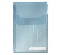 Leitz Combifile Folder A4, High Capacity, Expanding, Clear Blue Matt Finish, Top