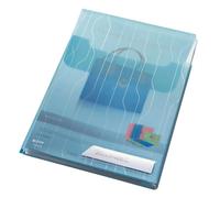 Leitz Combifile Folder A4, High Capacity, Expanding, Clear Blue Matt Finish, Top Open with Flap, 200 Micron Polypropylene, Pack of 3, 47270035