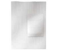 Leitz Combifile Tab Folder A4 - Clear White Matt, Top-Left Open, 200 micron Polypropylene, Pack of 3