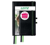 Leitz Complete Set Quality Notebook A5 + A6 Squared 160 Pages Each 80 Sheets Hard Cover High-Quality Cover 100 g/m² Paper FSC Certified Closure Bookmark Loop Black 95850000