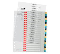 A4 Printable Index 1-12, Heavy Duty, Cosy Range, Multicoloured, 12480000