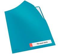 Leitz A4 Privacy Folder, 40 Sheet Capacity, Pack of 3, Cosy Range, Calm Blue, 47080061