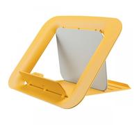 Leitz Adjustable Laptop Stand, Compact Laptop Holder With 4 Height Settings, 80% Recycled Plastic & 100% Recycable, Ergo Cosy Range, Warm Yellow, 312 x 50 x 247mm, 64260019