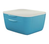 Leitz Cosy Desk Drawer Cabinet 5357 2 Drawers A4 Blue 27.5 x 14.3 x 25.1 cm