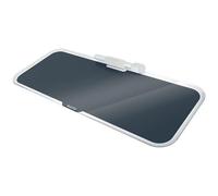 Leitz Glass Dry Wipe Desktop Whiteboard Pad, Cosy Range, Velvet Grey, 52690089
