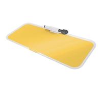 Leitz Glass Dry Wipe Desktop Whiteboard Pad, Cosy Range, Warm Yellow, 52690019